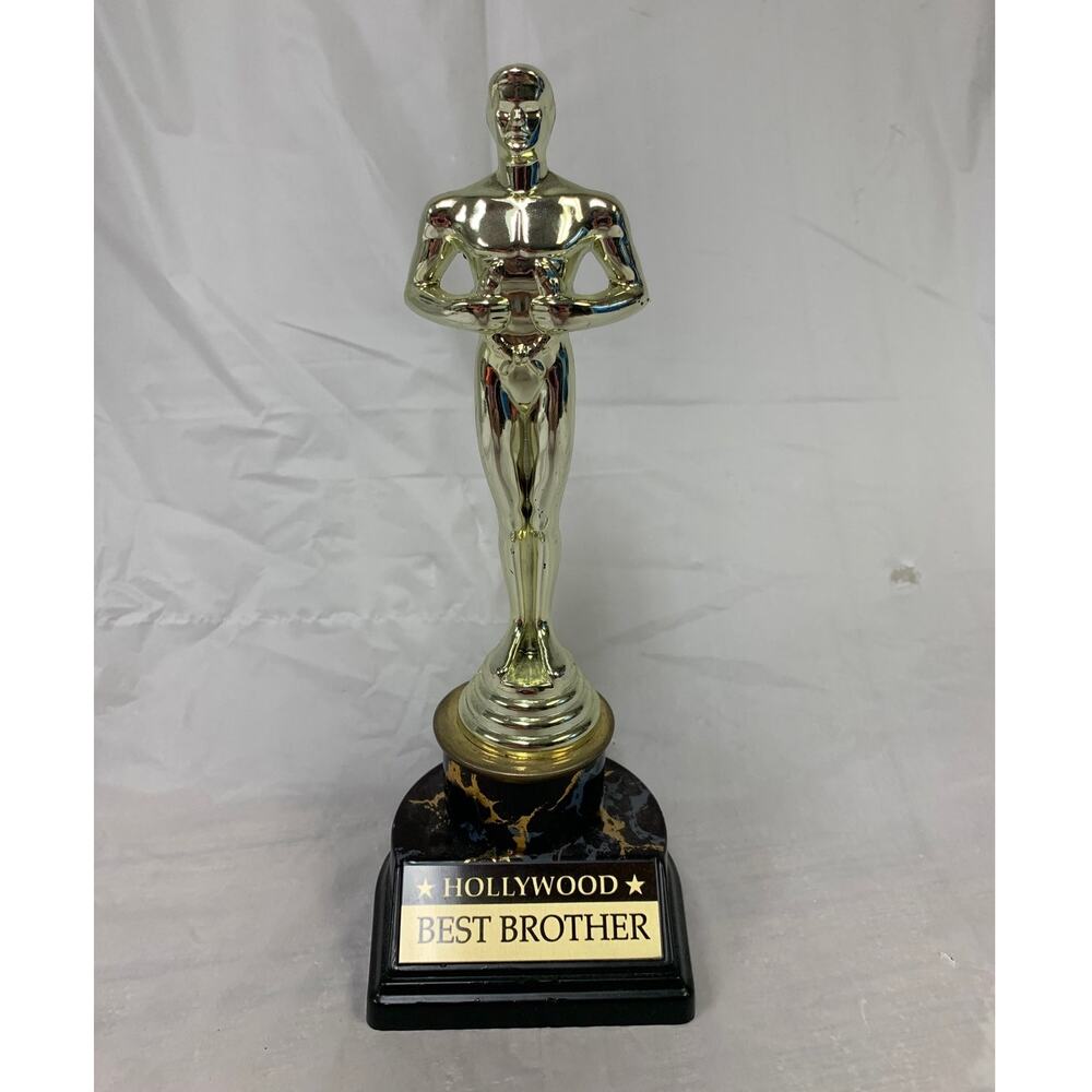 Hollywood Best Brother Plastic Oscar 8.25" Tall Statue Award Gift